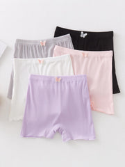5pcs Girls Modal Butterfly Boxer Briefs Soft Comfortable Kids Clothes