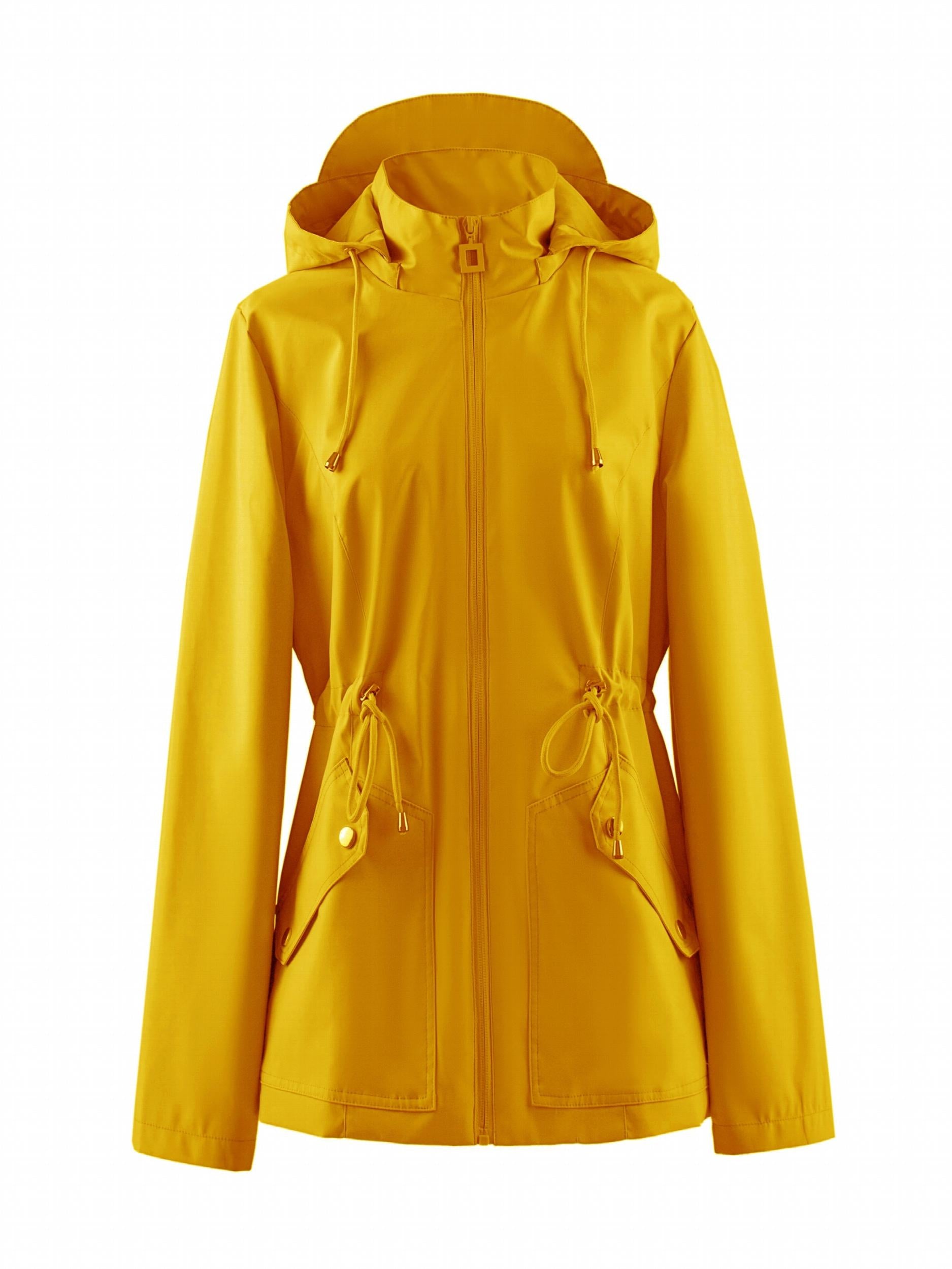 Women's Waterproof Windbreaker Raincoat Outdoor Hooded Jacket