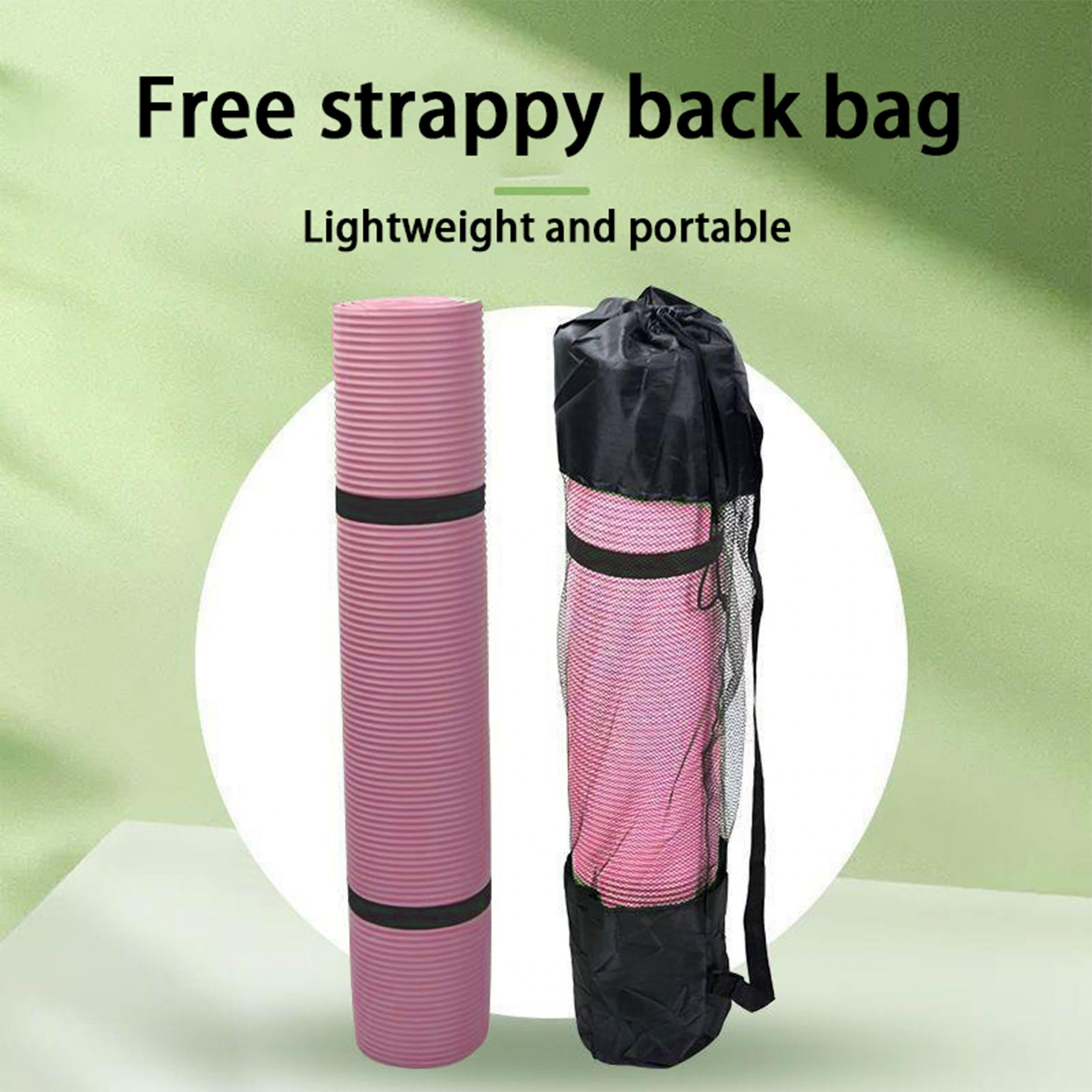 Soft Non-slip Yoga Mat With Strap for Pilates Yoga Dance