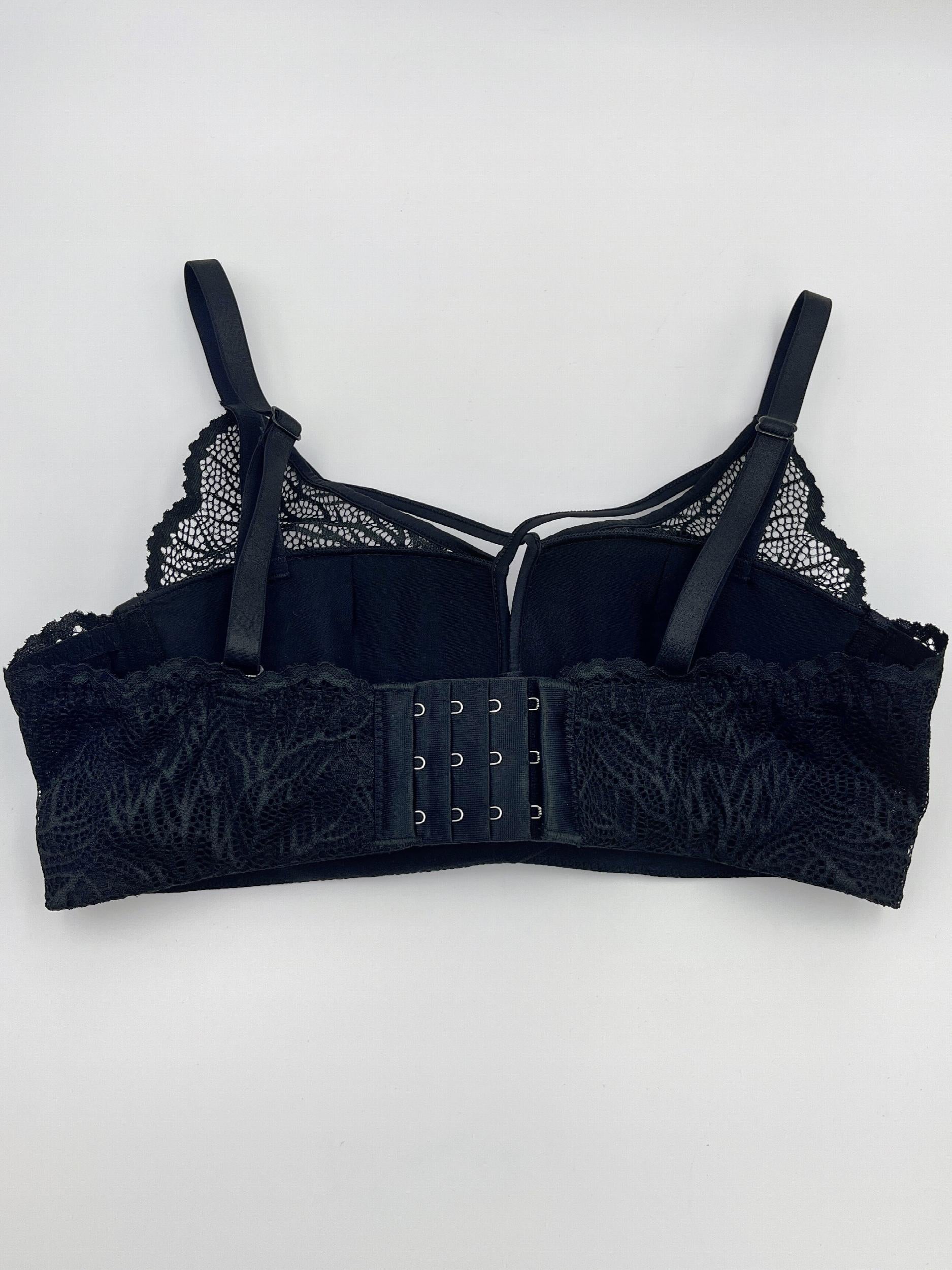 Lace Push Up Bra Breathable Cut Out Lingerie