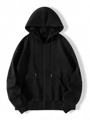 Graphic Print Zip Up Hoodie Long Sleeve Drawstring Hoodies