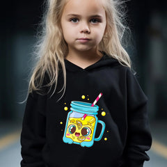 Kid's Lemonade Print Long Sleeve Hoodie & Pants Set