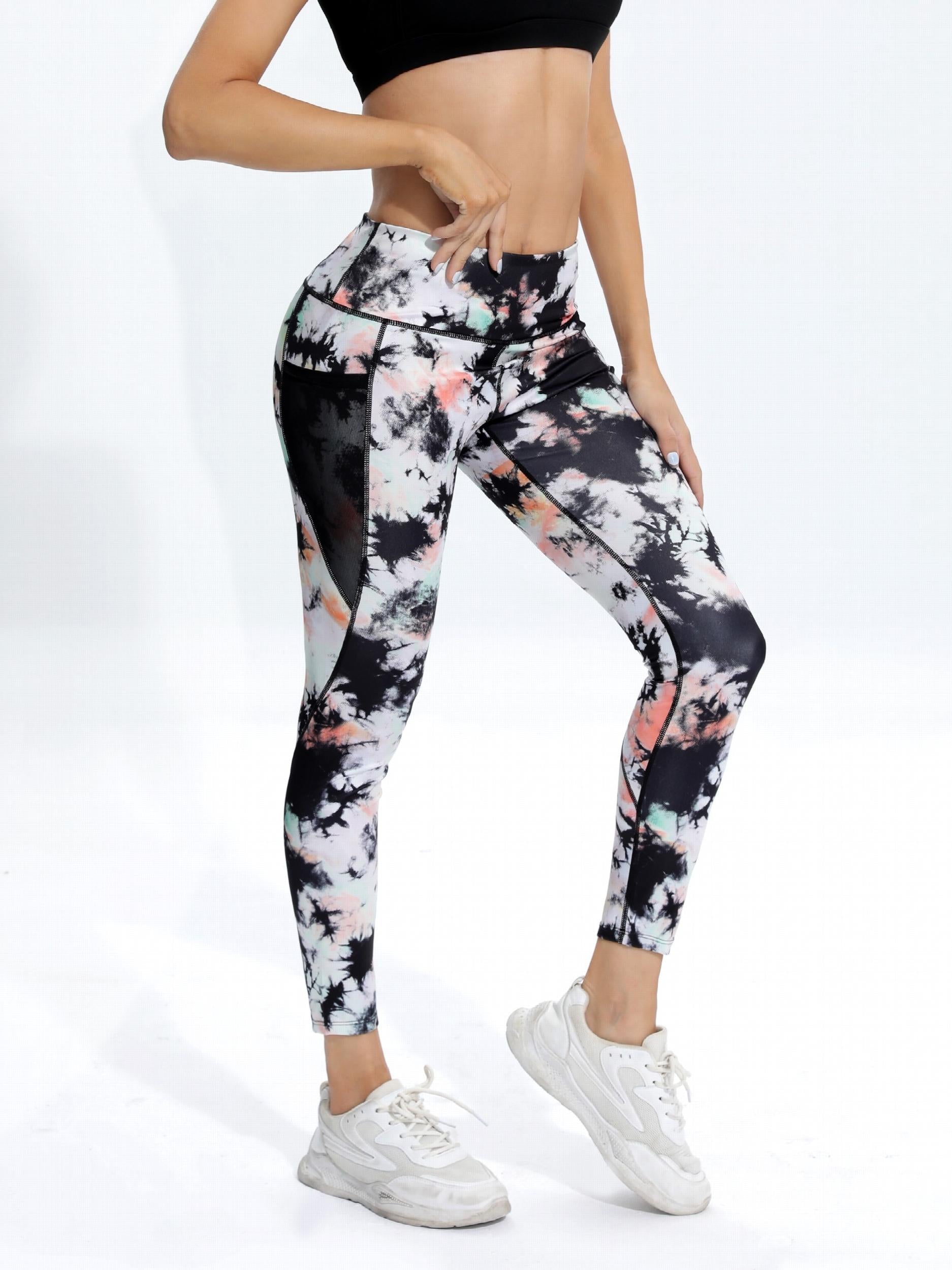 High Stretch Tie Dye Yoga Legging Slim Fit With Pocket