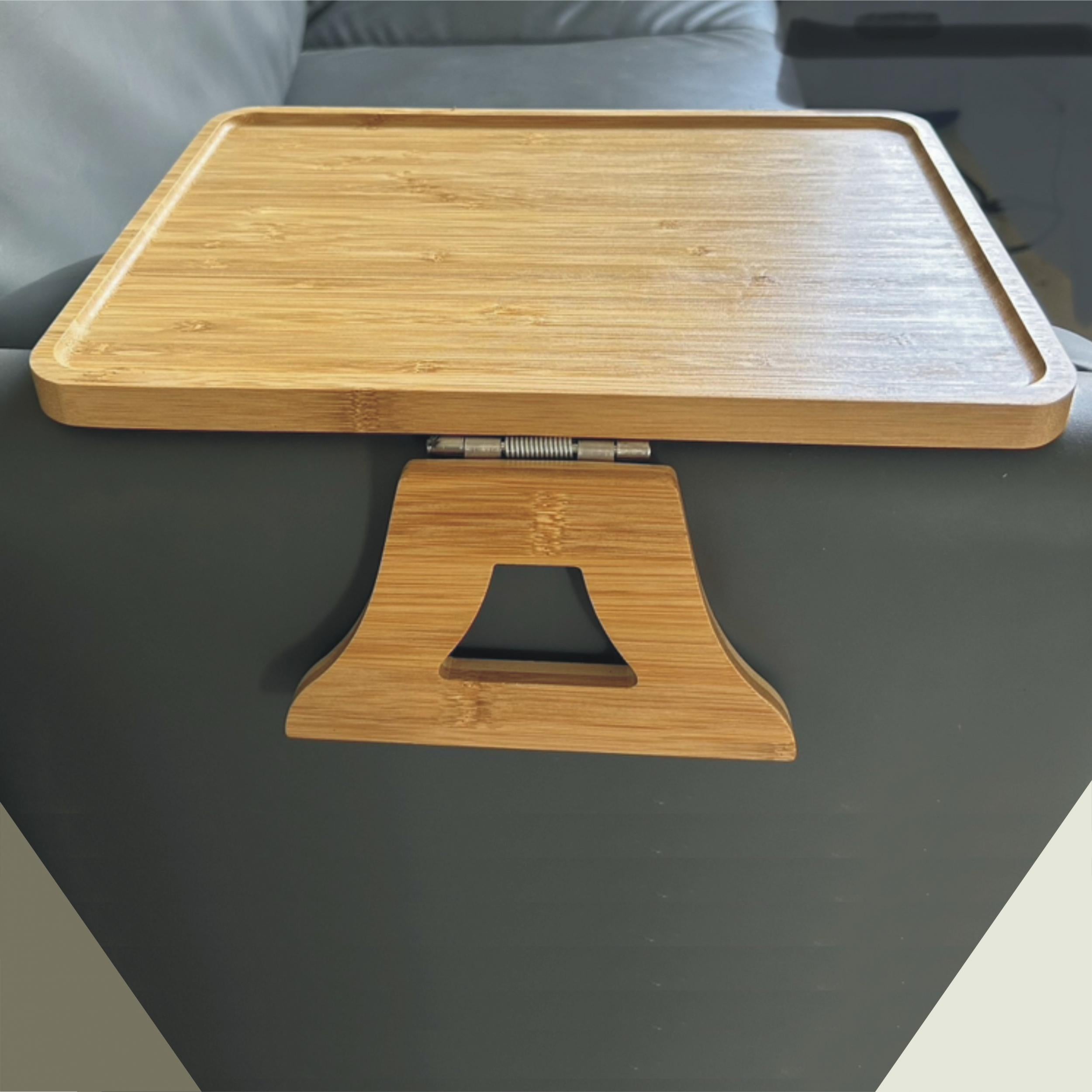 Arm Table Clip On Tray Sofa Table For Wide Couches Portable TV Table