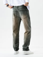Men's Loose Fit Classic Jeans for All Seasons