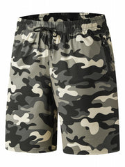 Men's Breathable Shorts With Side Pockets Quick Dry Elastic Waist
