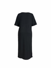 Colorblock Leopard Print Maxi Dress