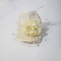 Feather Veil Vintage Fascinator Hats For Women Tea Cocktail Party Wedding