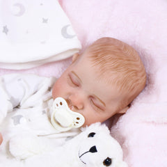 18 Inch Lifelike Baby Dolls Reborn Baby Dolls Weighted Soft Cloth Body Gift Set