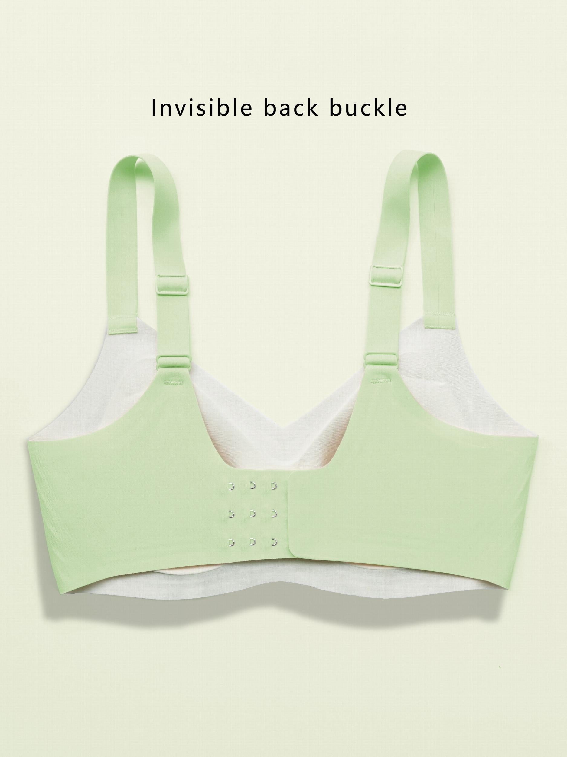 Wireless Seamless Full Coverage Bra Solid Medium Stretch Bra