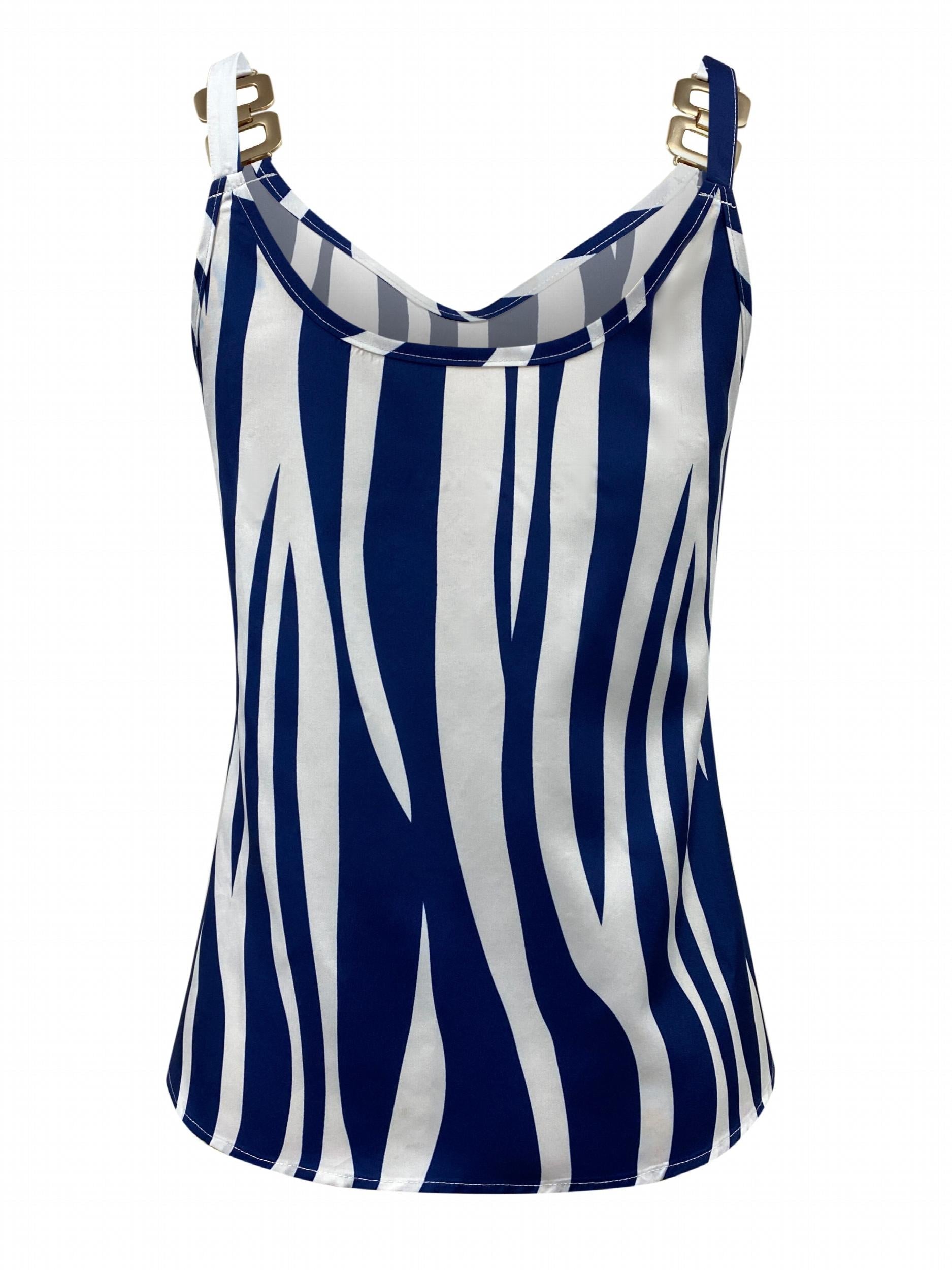 Chain Sleeveless Summer Top Women's Clothing