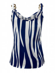 Chain Sleeveless Summer Top Women's Clothing
