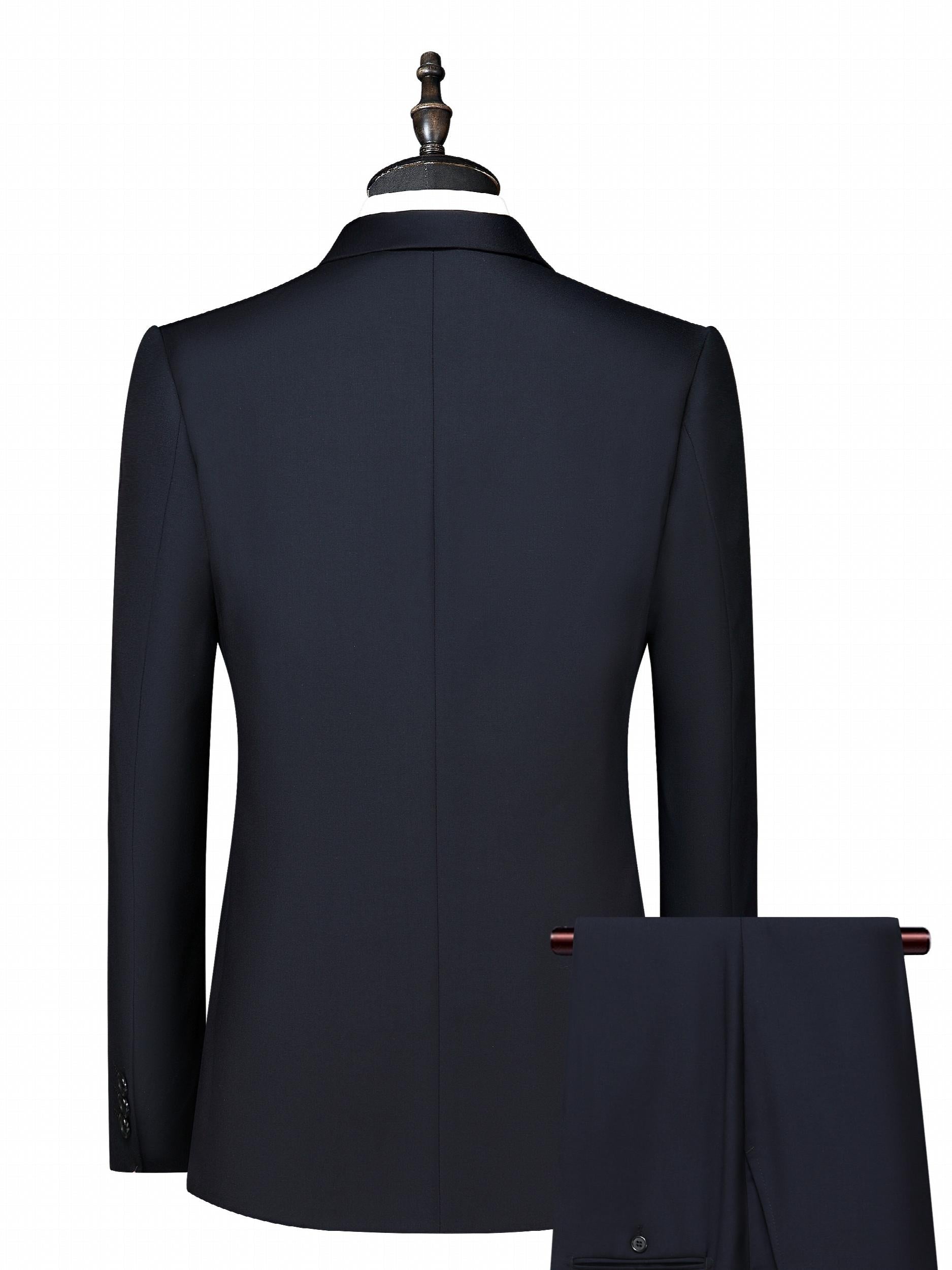 Men's 3-Button Suit Jacket & Dress Pants Set for Formal Occasions