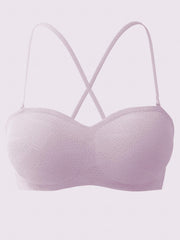 Soft Stretch Bandeau Bra Strapless Comfy Women's Lingerie
