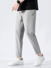 Men's Drawstring Sport Trousers Lightweight Athletic Pants