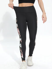 Camo High Stretch Yoga Pants Slim Fit With Pocket