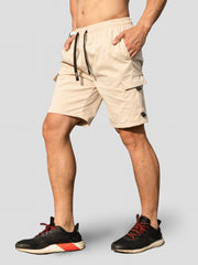 Classic Cargo Shorts Men's Casual Pocket Waist Drawstring Cargo Shorts