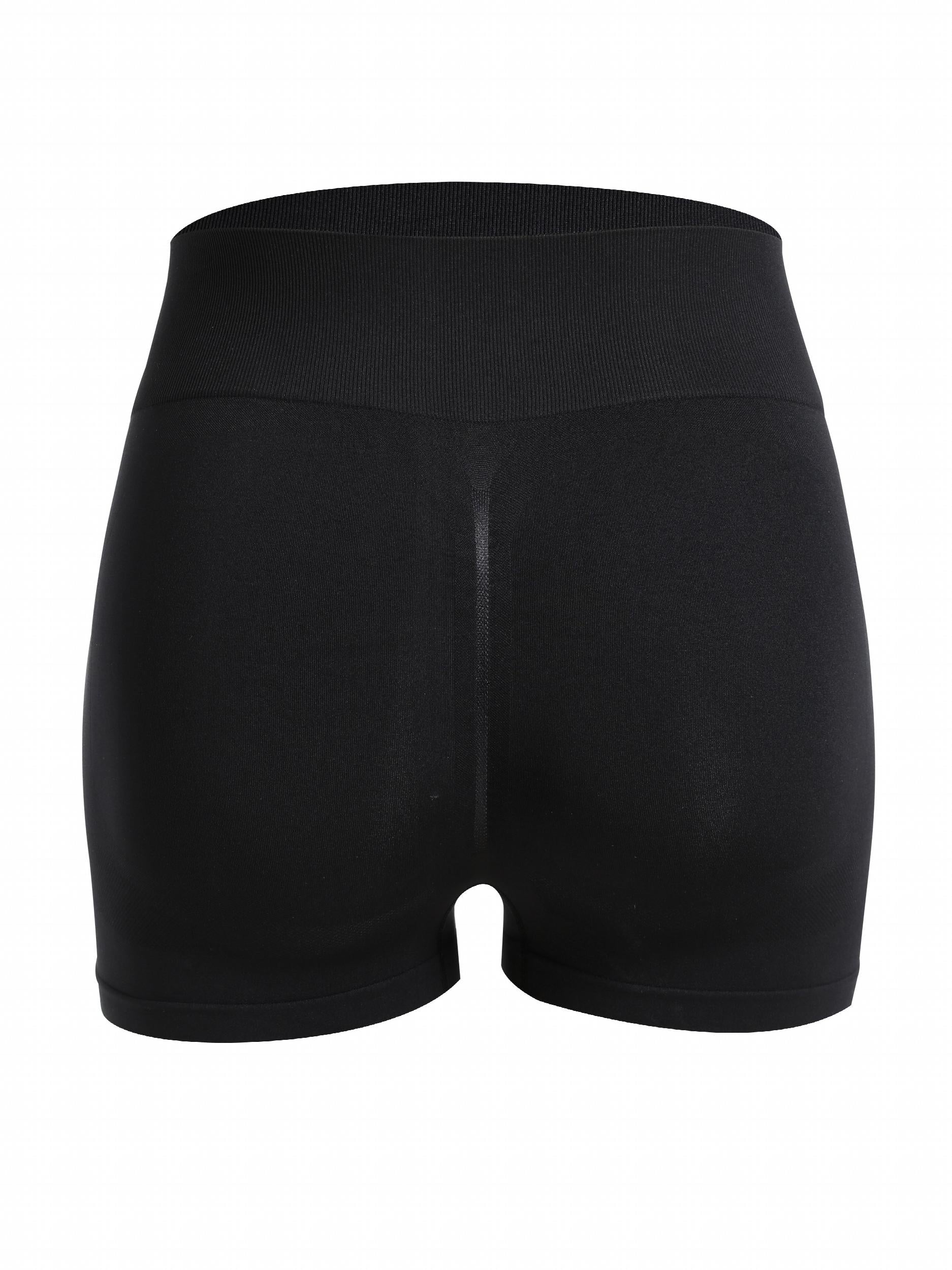 Sports Shorts Women's Plus Solid Hip Lifting High Rise