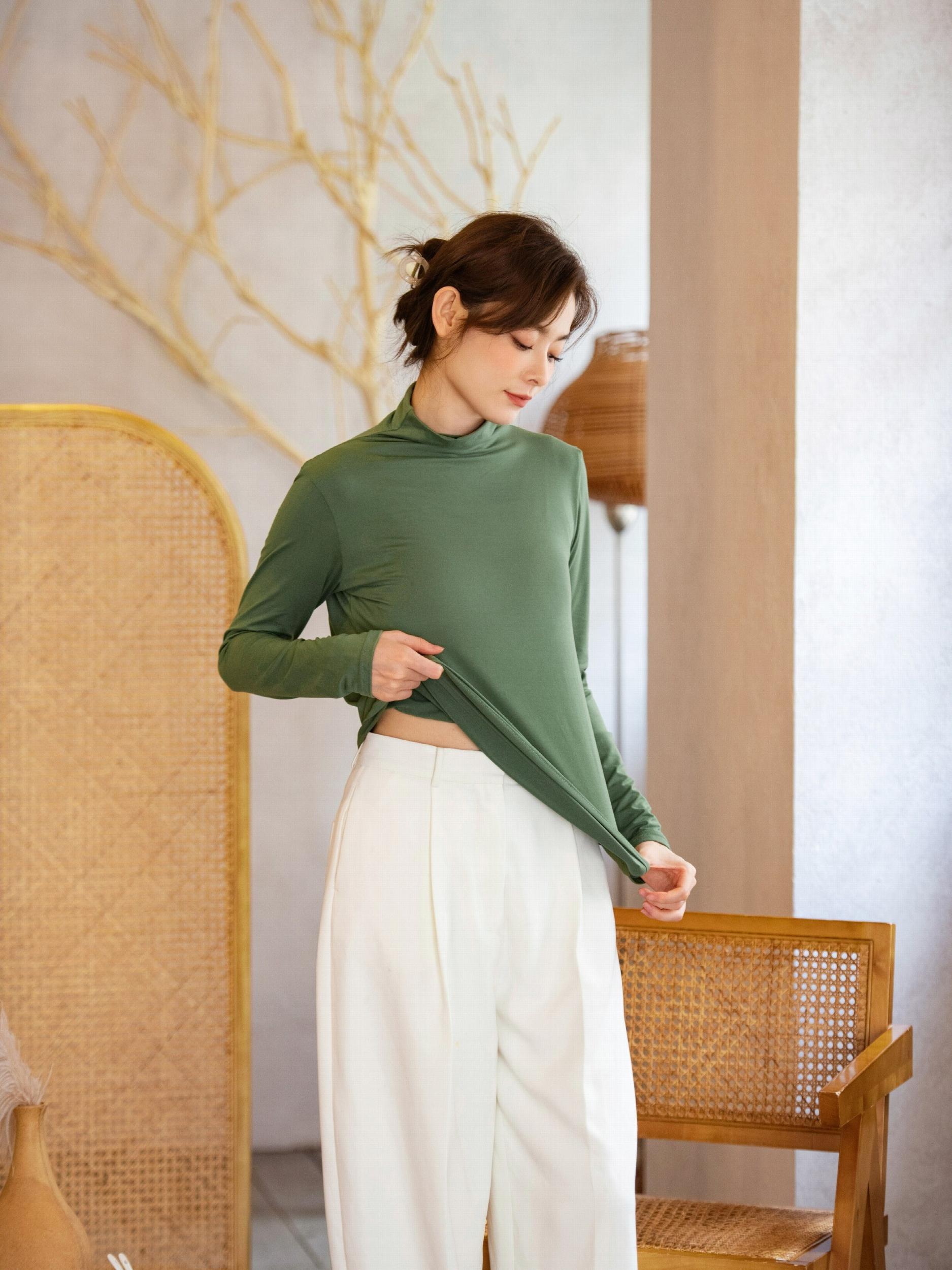 Warm and Cozy Mock Neck Thermal Top