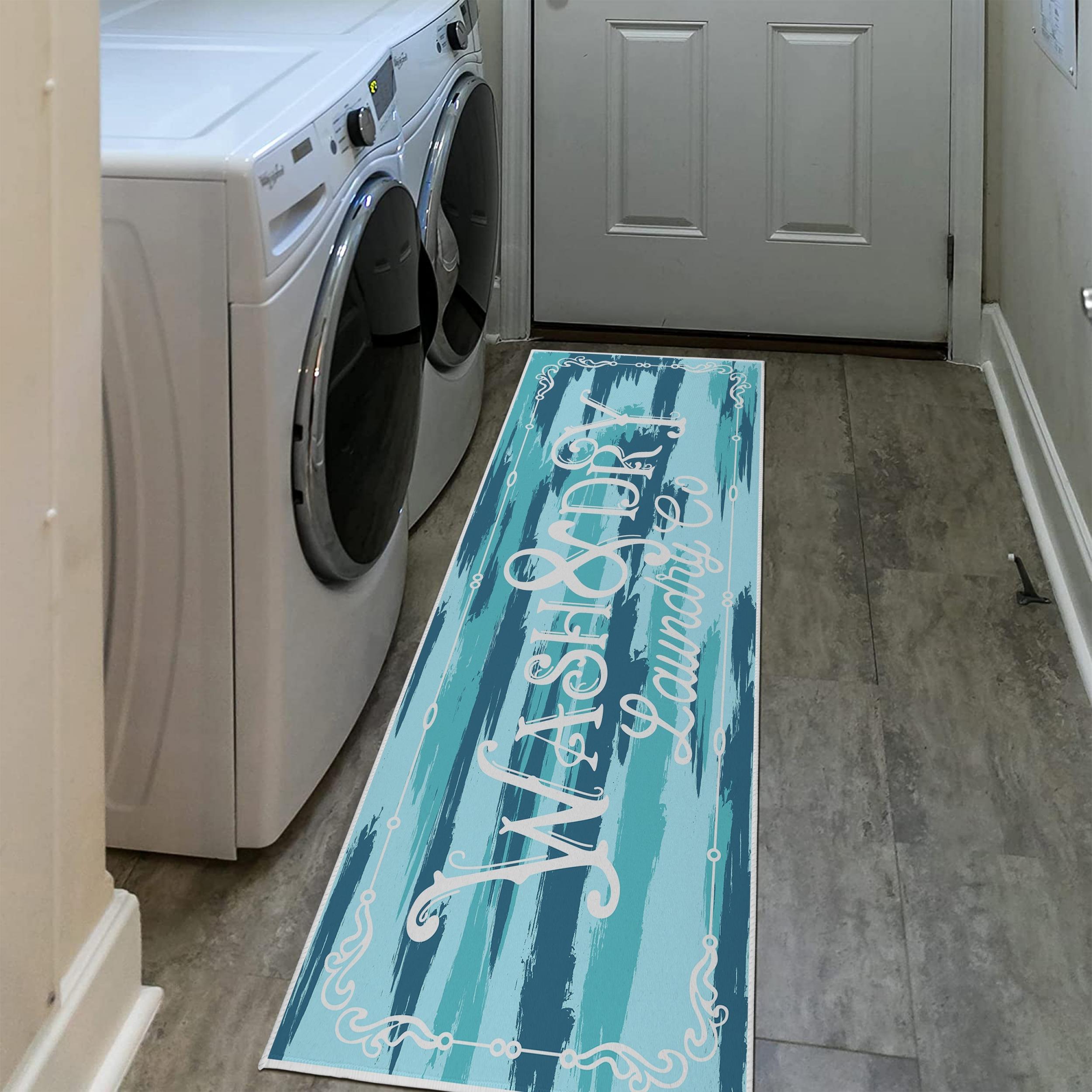 Waterproof Laundry Room Rug Runner Non Slip Laundry Mats