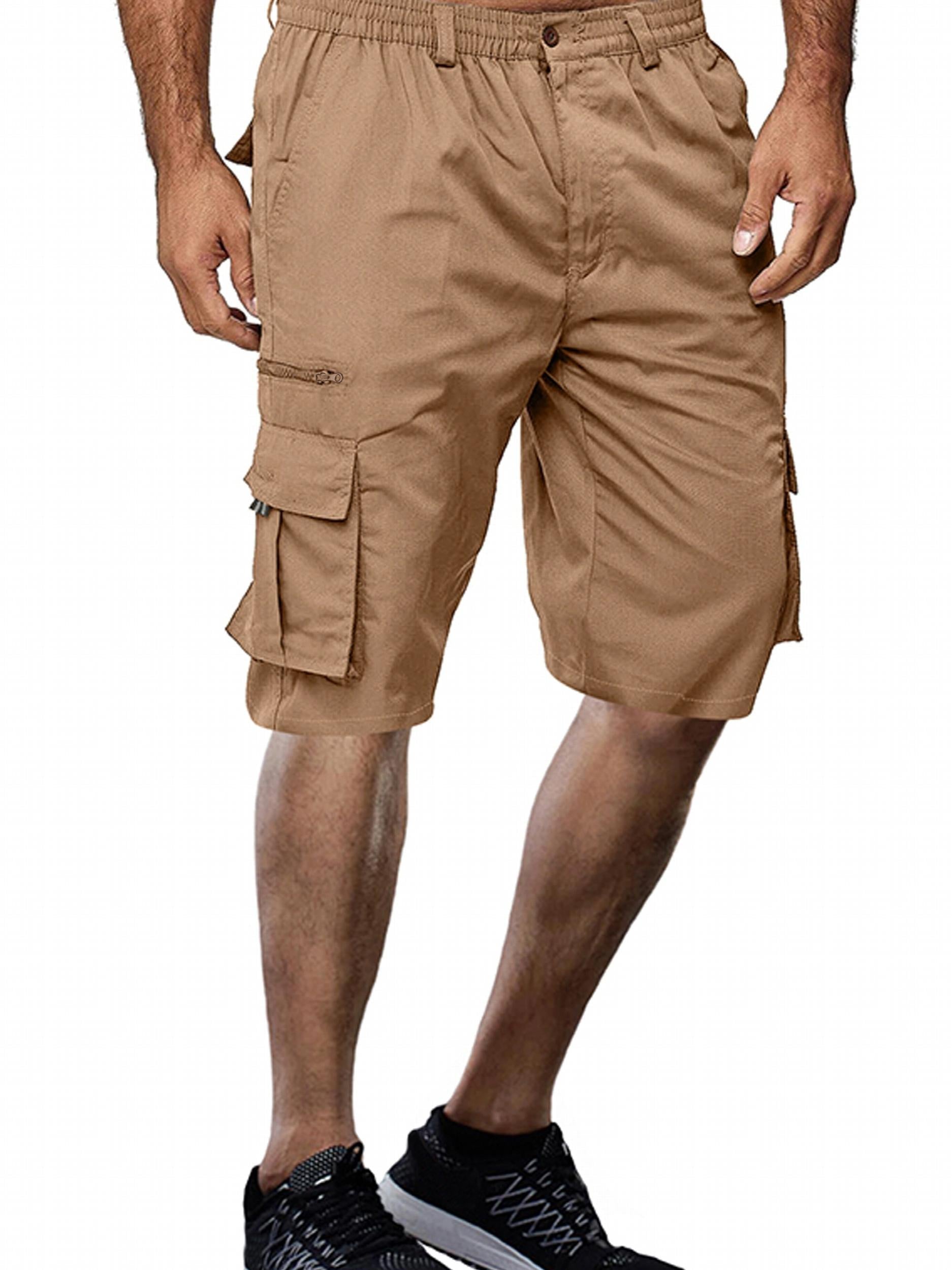Men's Cotton Blend Cargo Shorts with Pockets