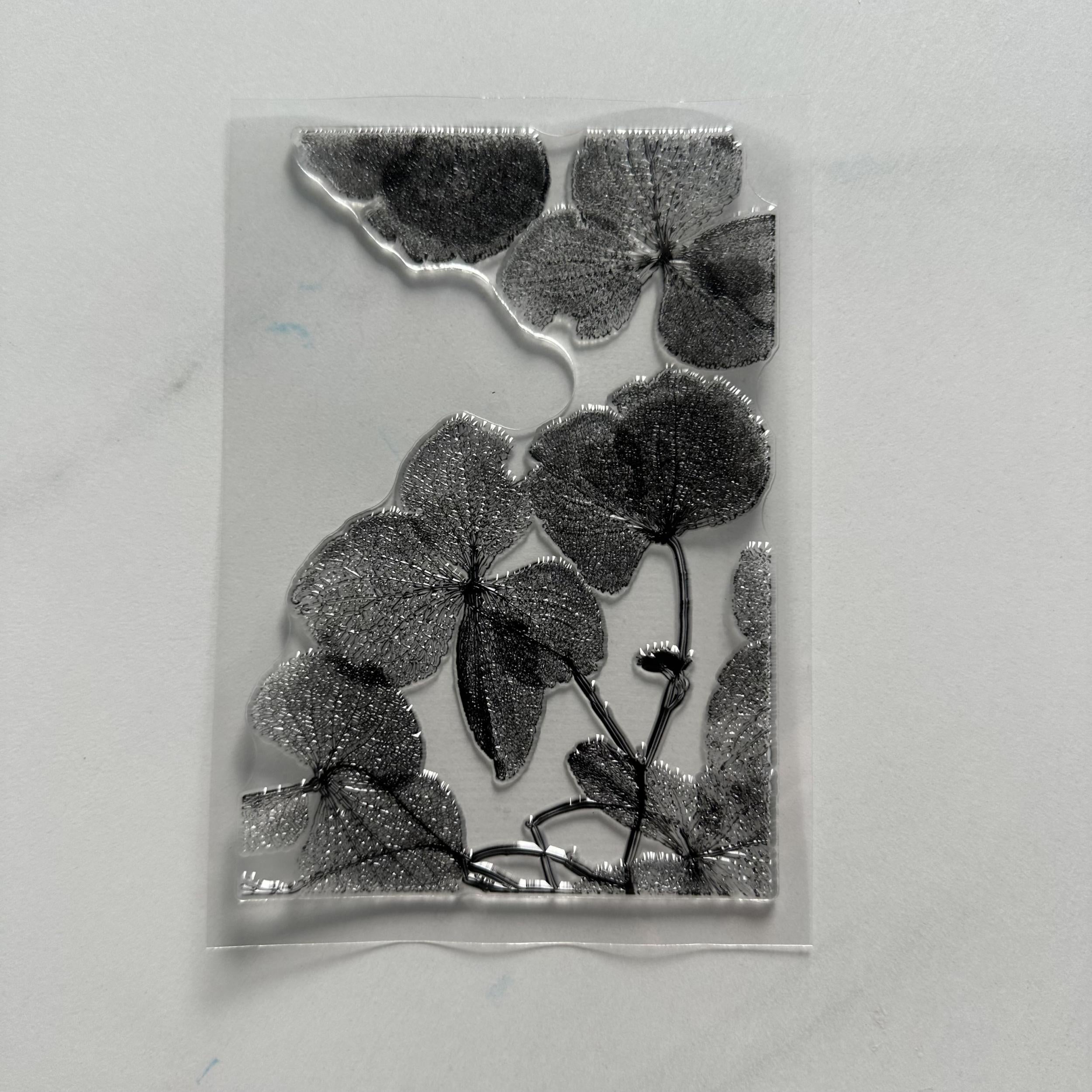 Leaf Background Clear Stamp for Scrapbooking