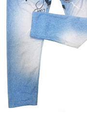 Butterfly Print Denim Leggings for Girls