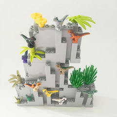9pcs Dinosaur Building Blocks DIY MOC Forest Scene Educational Toys