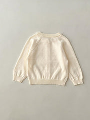 Baby Argyle Knit Cardigan Cotton Sweater Coat
