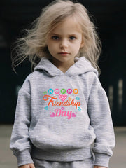 Friendship Long Sleeve Hooded Sweatshirt for Girls