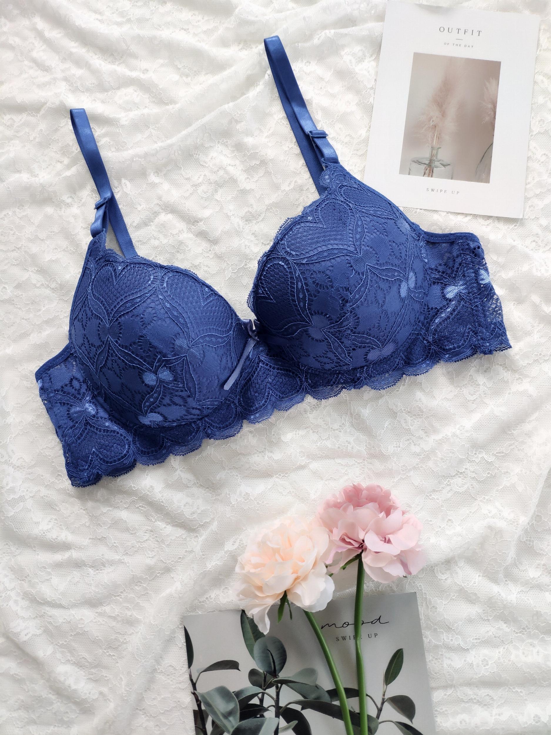 Lace Push Up Bra Comfy & Scallop Trim Bra Women's Lingerie