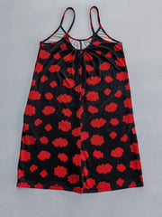 Cloud Print Lounge Romper Crew Neck Spaghetti Strap Women's Loungewear