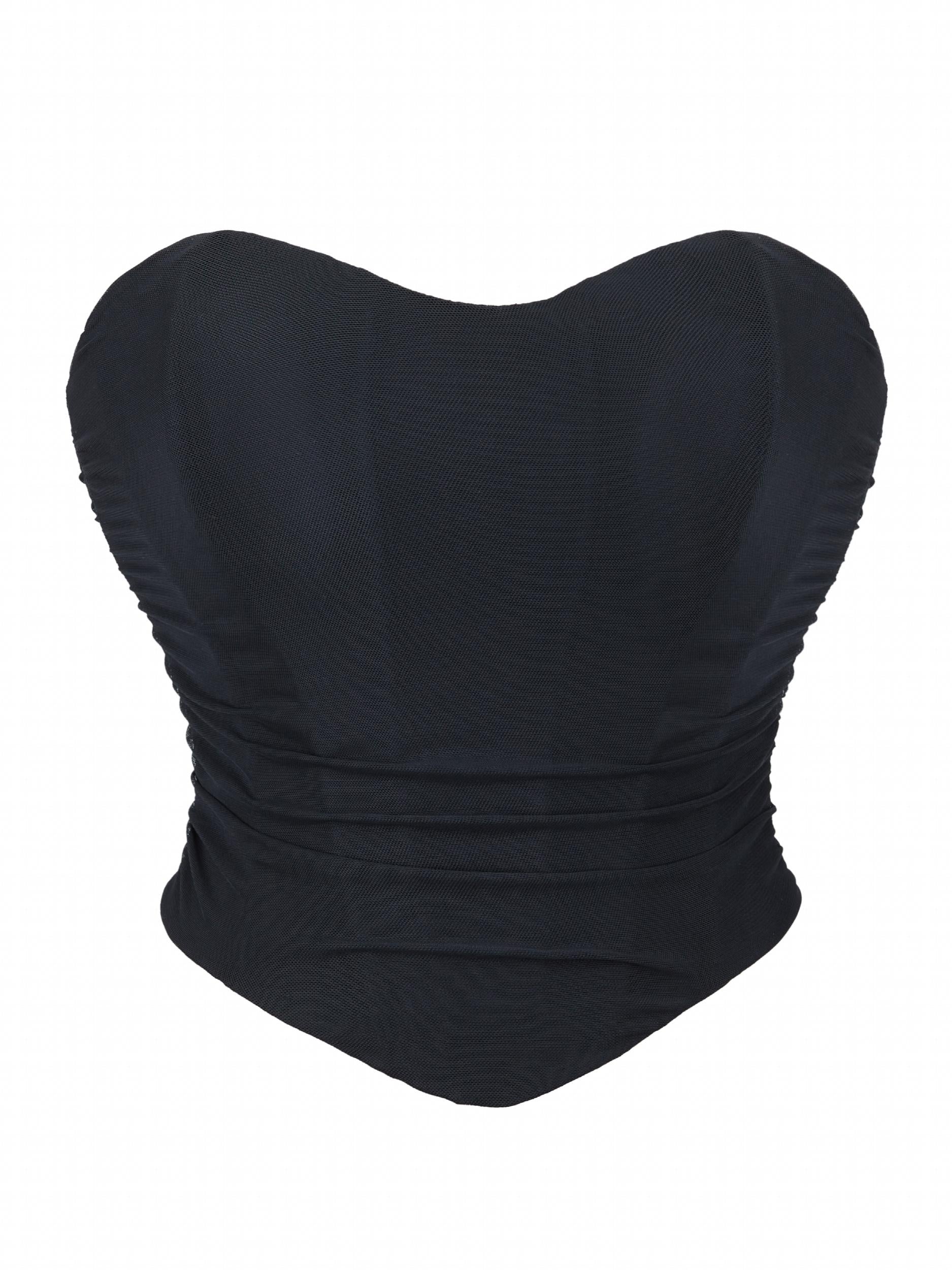 Lace-Up Slimmer Body Shaper Strapless Corset Bustier