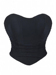 Lace-Up Slimmer Body Shaper Strapless Corset Bustier