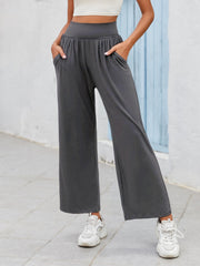 Wide Leg Pants Casual Loose Yoga Lounge Pants With Pocket