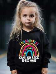Girls Rainbow Hooded Sweatshirt & Sweatpants Set