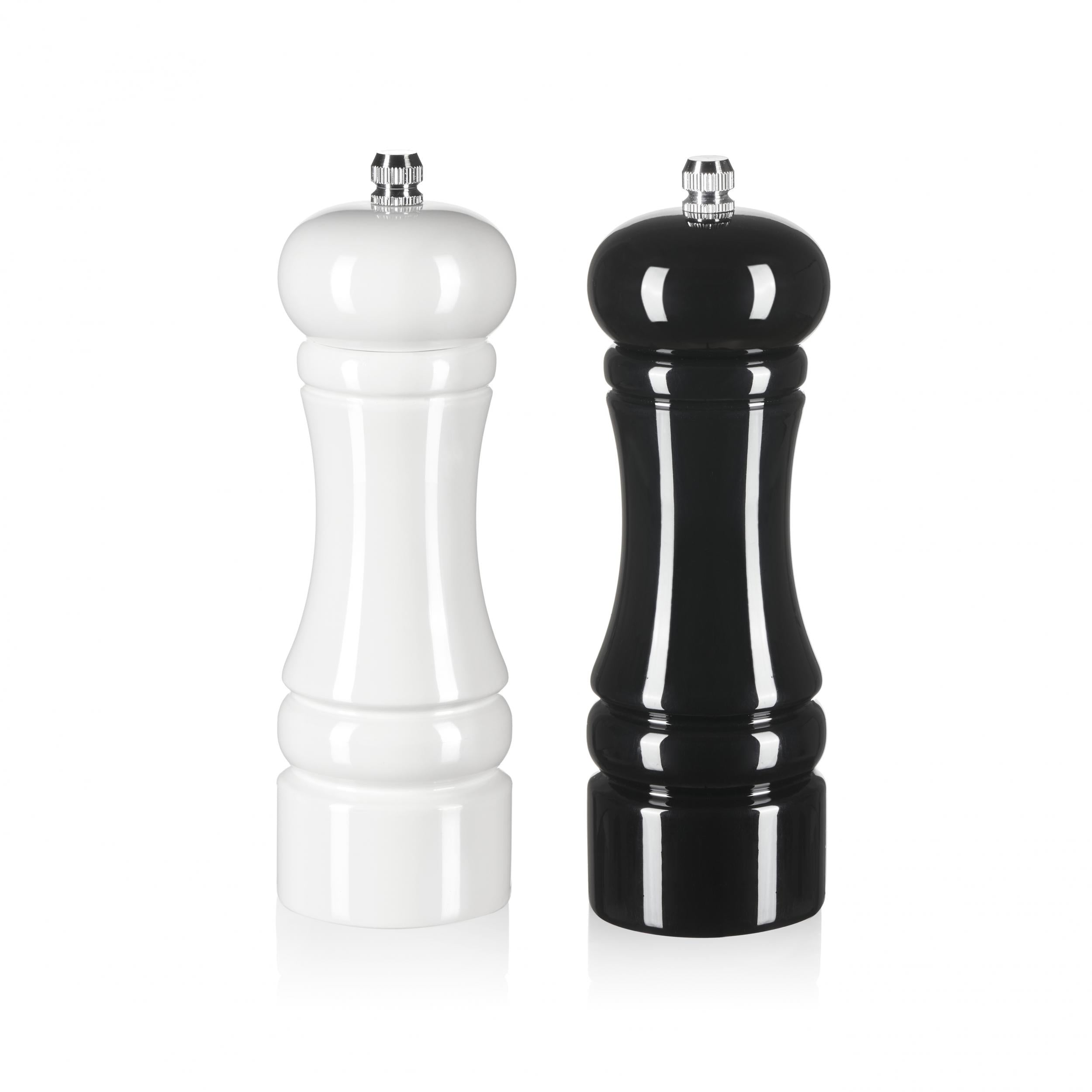 Wood Manual Grinder Set and Classic Style Salt Pepper Ceramic Mill