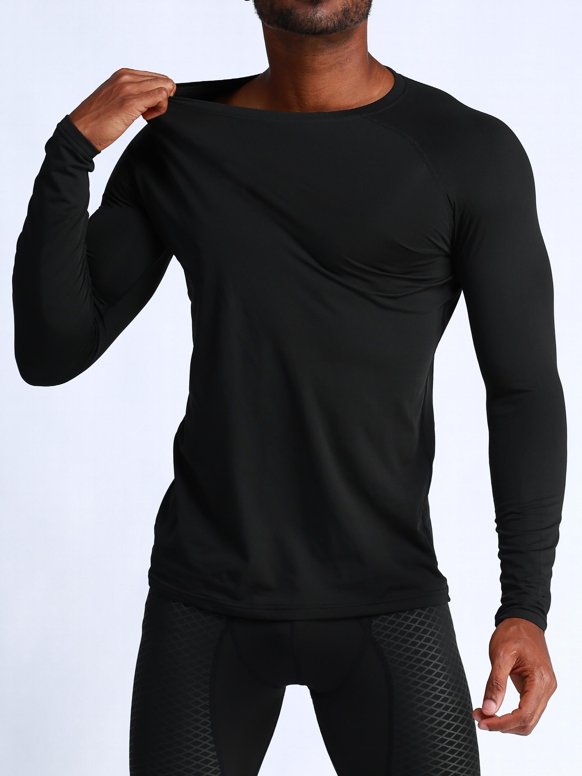 Winter Fleece Basketball Training T Shirt with Compression Sports Tights