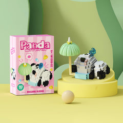 Panda Building Blocks Desk Decor Animal Theme ABS Material Gift for Kids