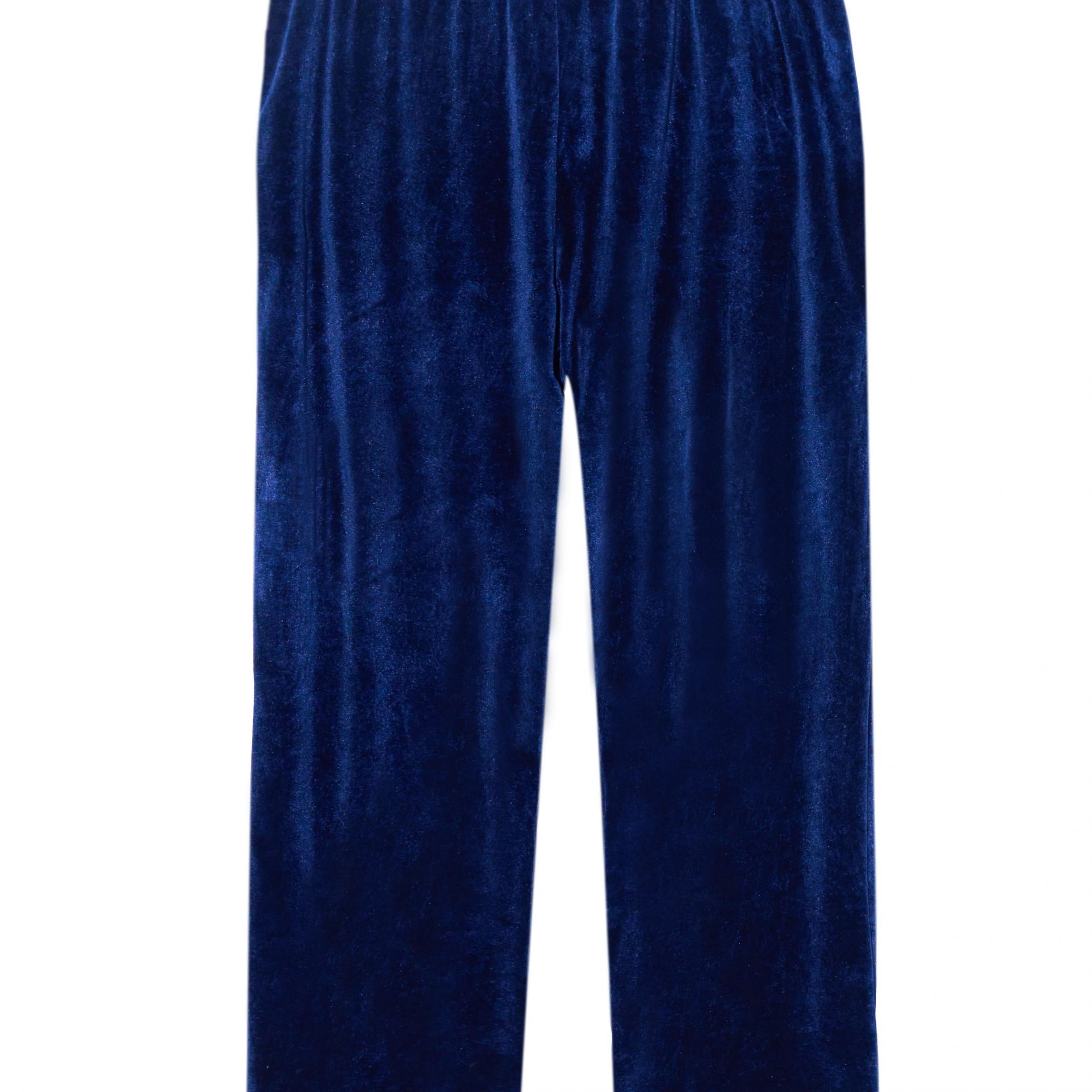 Velvet Wide Leg Lounge Pants Plus Size