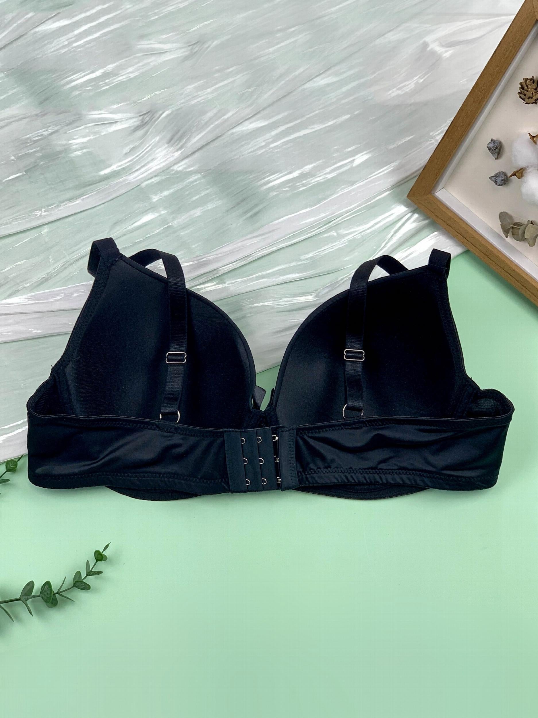 Molded Cup Padded Bow Front Comfort Bra