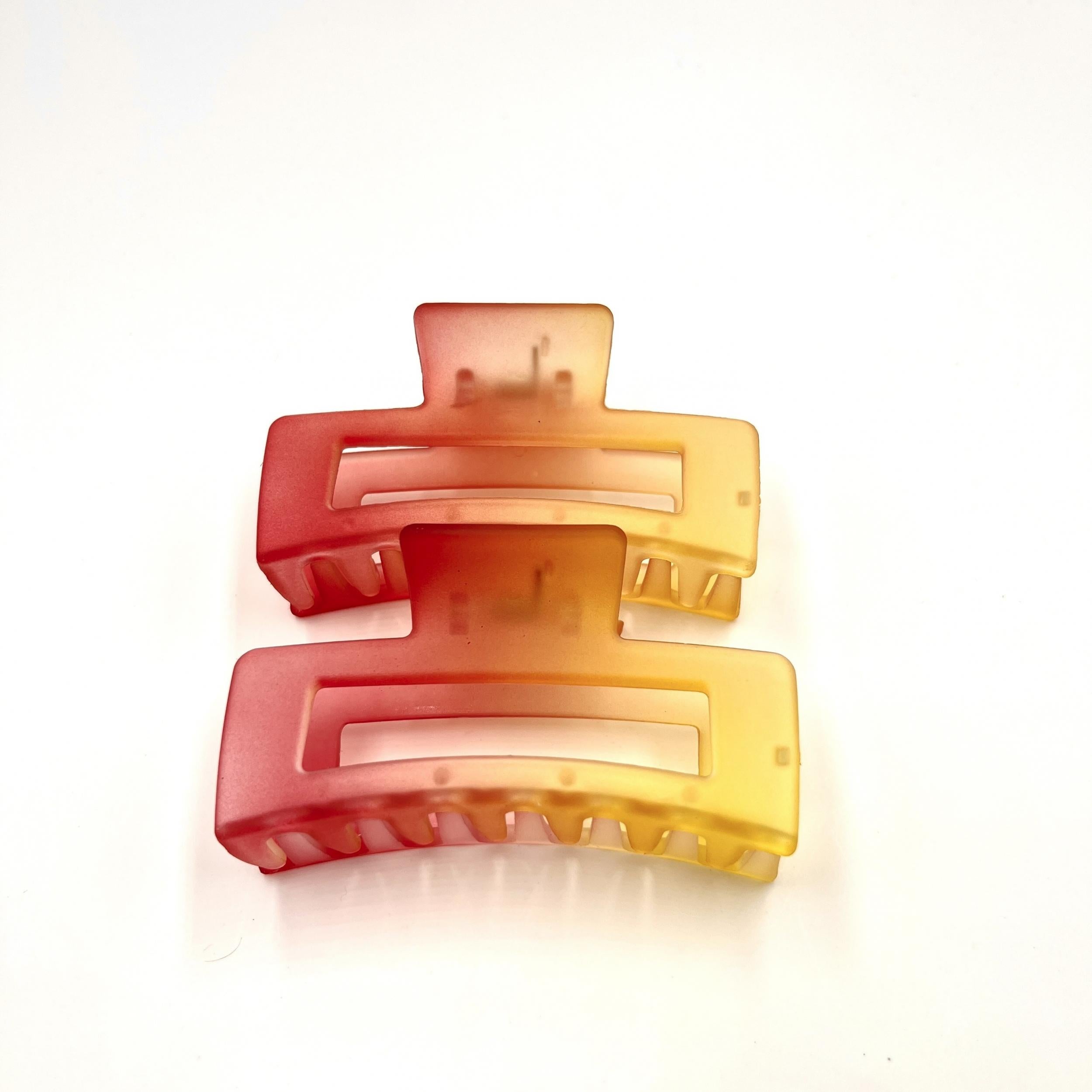2pcs Gradient Claw Clips Hair Clips - Princess Decorative Hair Accessories