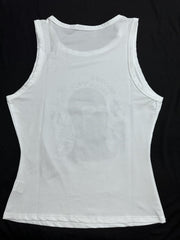 Graphic Print Crew Neck Tank Top for Women