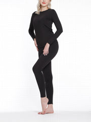 Women's Thermal Underwear Set Long Sleeve Crew Neck Tops & Pants