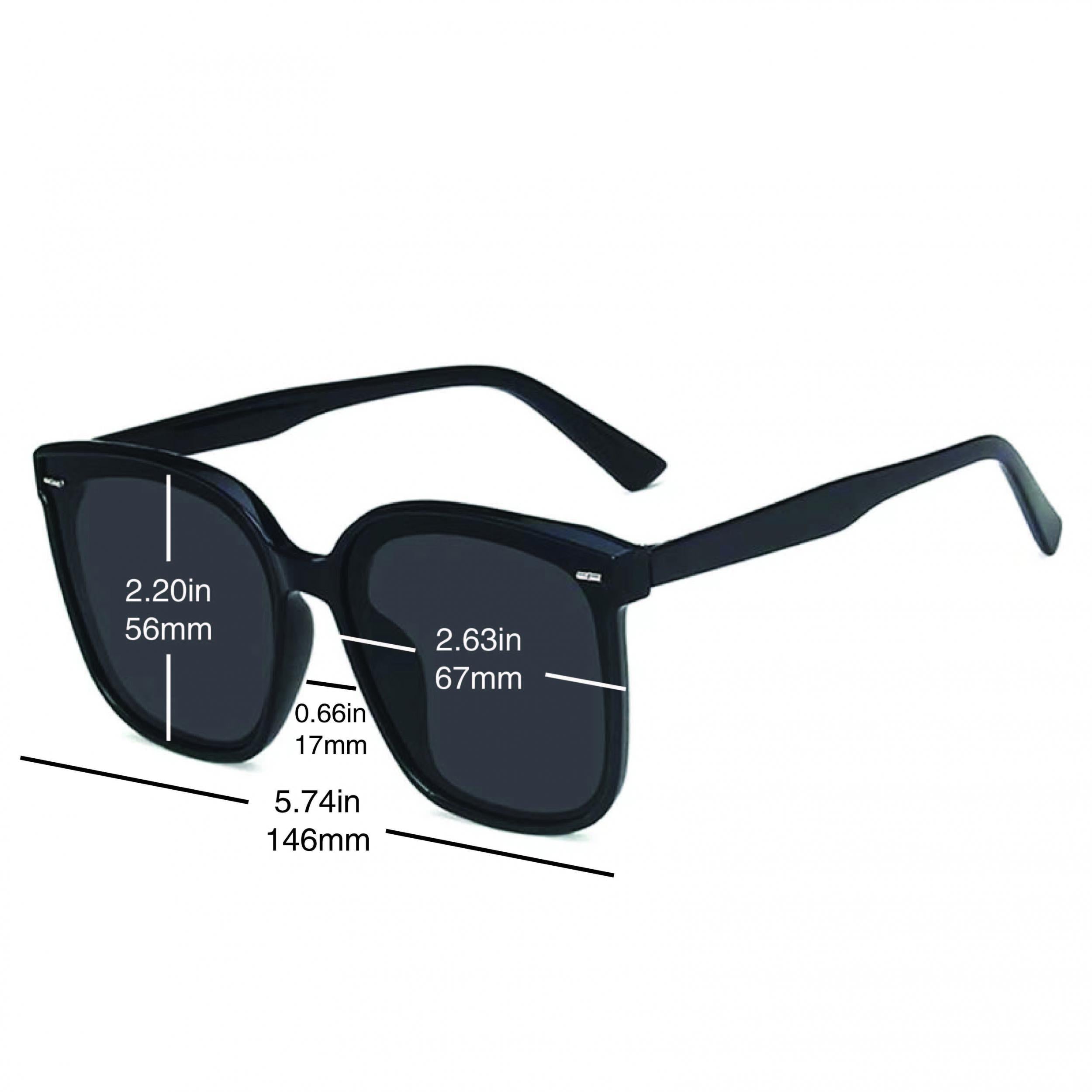 Retro Square Sunglasses Rivet UV400 Sun Shades Glasses