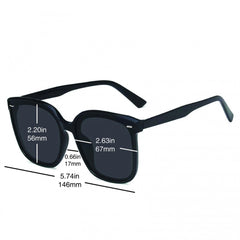 Retro Square Sunglasses Rivet UV400 Sun Shades Glasses