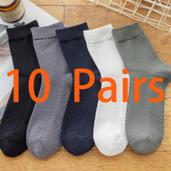 Men's Cotton Crew Sports Socks Breathable Comfortable 1 Pair or 10 Pairs