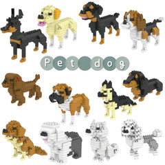 Cute Puppy Mini Building Blocks Dog Toy - Fun Pet Construction Toy
