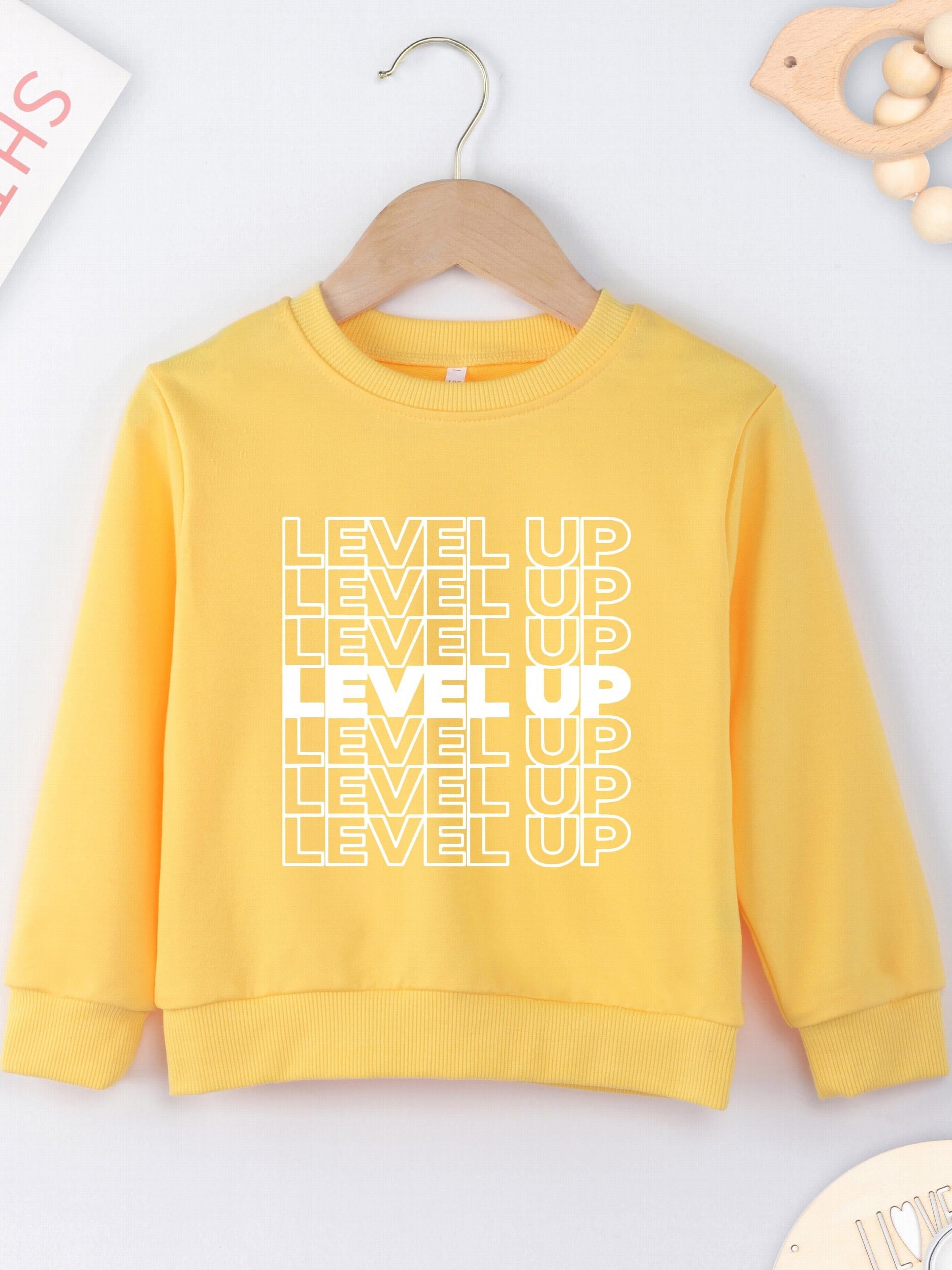 Kid's LEVEL UP Sweatshirt Long Sleeve Top Boy's Clothes