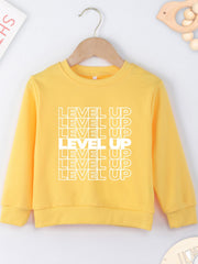 Kid's LEVEL UP Sweatshirt Long Sleeve Top Boy's Clothes